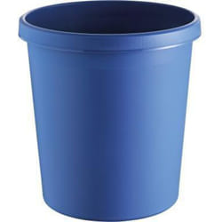 Helit H6105834 poubelle 18 L Rond Plastique Bleu