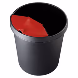 Helit H61058 poubelle Plastique Noir