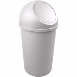 avec clapet d'insertion plastique antichoc partie supérieure amovible contenu : 25 l couleur : gris clair matière : plastique ...