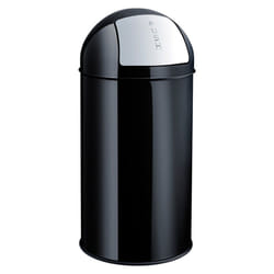 Helit H2401495 poubelle Rond Acier inoxydable Noir