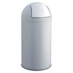 Helit H2401487 poubelle Rond Acier inoxydable Gris