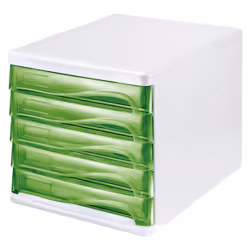 Helit H6129450, Plastique, Vert, Blanc, A4, 5 tiroir(s), 268 mm, 250 mm