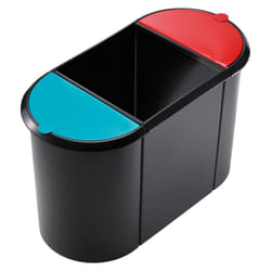 Helit H6103598 poubelle 38 L Ovale Plastique Multicolore
