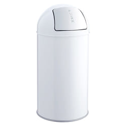 Helit H2401405 poubelle Rond Acier inoxydable Blanc