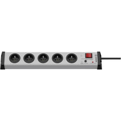Ehmann - Bloc multiprise avec interrupteur 0206x02052301 gris fiche fr 1 pc(s)