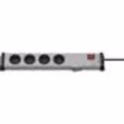 Multiprise Ehmann 0221x00042301 avec interrupteur 4 prises grises