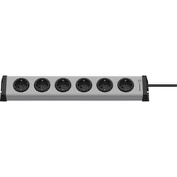 Ehmann - Multiprise x6 vario linea 0200x00062301 IP20 gris, noir X97425