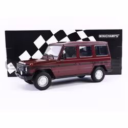 Voiture Miniature de Collection - MINICHAMPS 1/18 - MERCEDES-BENZ G Model Long W460 - 1980 - Rouge