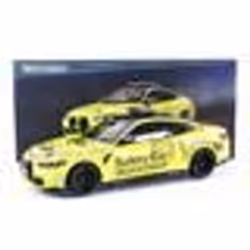 Voiture Miniature de Collection - MINICHAMPS 1/18 - BMW M4 Safety Car - Jaune Métallisé - Modèle 2020
