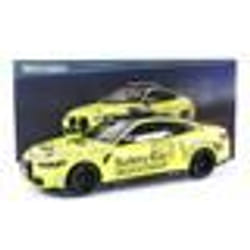 Voiture Miniature de Collection - MINICHAMPS 1/18 - BMW M4 Safety Car - Jaune Métallisé - Modèle 2020