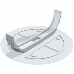 description Couvercle à ressort avec centrique moulé Spreizfeder élastique, pour prises encastrées avec un diamètre de 70 mm, ...