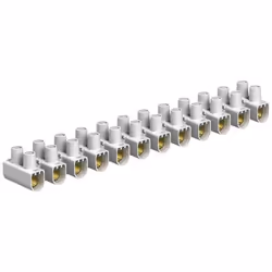 OBO Bettermann 2056550 78 CE WS Domino de raccordement flexible: 16-16 mm² rigide: 16-16 mm² Nombre de pôles: 12 1 pc(s