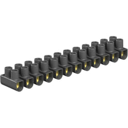 Obo Bettermann - 2056089 Domino de raccordement flexible: 4-4 mm² rigide: 4-4 mm² Nombre de pôles: 12 10 pc(s) noir