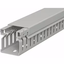 Goulotte de câblage - OBO BETTERMANN - LK4 30025 - 2000 mm - Gris roche - Intérieur