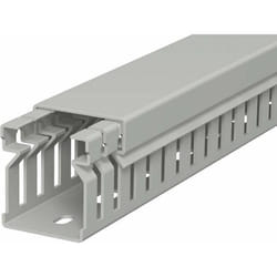 Goulotte de câblage - OBO BETTERMANN - LK4 30025 - 2000 mm - Gris roche - Intérieur