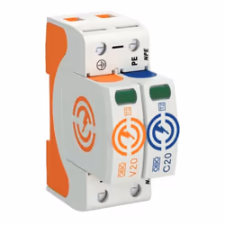 Parafoudre Obo Bettermann V20-1 avec les caractéristiques suivantes Tension maximale continue AC 280V Tension nominale 230 Va ...