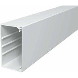 Goulotte de câble - OBO BETTERMANN - WDK60110RW - 2000 mm - Blanc pur - PVC