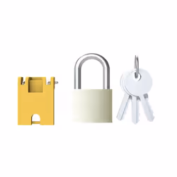 ABB GJF1101903R0003, Cadenas conventionnel, Verrouillage par clé, Acier inoxydable, 9 mm, 1,6 cm, 21 mm