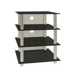 VCM Morgenthaler 14115 chariot et support multimédia Aluminium, Noir Panier multimédia