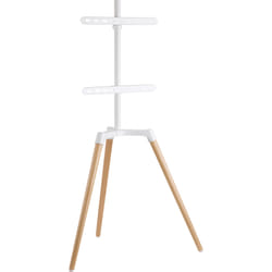 myWall HT 21 W L support pour téléviseur 65" Blanc, Bois