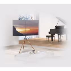 myWall HT 22 support pour téléviseur 75" Noir, Noyer