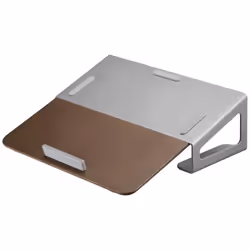Support pour ordinateur portable - MY WALL - HT16L - Hauteur réglable - Métal et bois - Marron