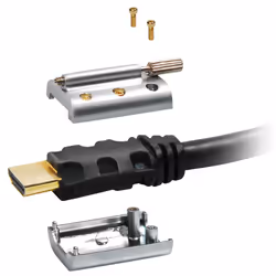 Transmedia C505-20L câble HDMI 20 m HDMI Type A (Standard) Noir, Or, Argent