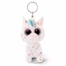 NICI Unicorn Uberto, Porte-clés, Multicolore, Blanc, Fibre, Peluche, Polyester, Chiffre, 3 an(s), Monobloc