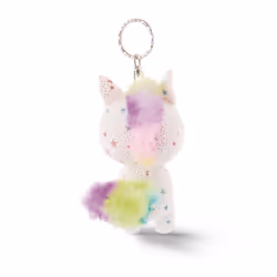 NICI Unicorn Uberto Porte-clés Multicolore, Blanc