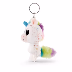 NICI Unicorn Uberto Porte-clés Multicolore, Blanc
