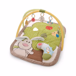 NICI 48510, Tapis de jeux pour bébé, Barre d'activités, Polyester, Multicolore