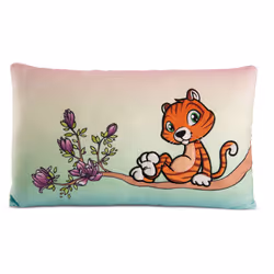 NICI 49796, Vert, Orange, Rectangulaire, Peluche, Polyester, Coussin décoratif