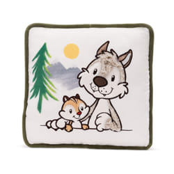NICI Wolf Winny & Chipmunk Jojo Coussin décoratif