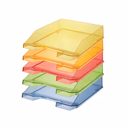 HAN 1026-X-25 bac de rangement de bureau Polystyrol Jaune