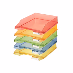 HAN 1026-X-25 bac de rangement de bureau Polystyrol Jaune
