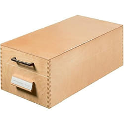Boîte à fiches - HAN - 1006 - Bois naturel - Métal - 1500 fiches - DIN A6 horizontal