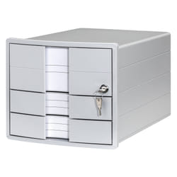 HAN 1018-11 bac de rangement de bureau Polystyrol Gris
