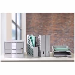 HAN 1018-11 bac de rangement de bureau Polystyrol Gris