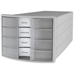 HAN IMPULS A4/C4 Plastique, Polystyrène Gris, Translucide