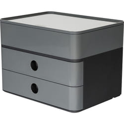 HAN 1100-19 bac de rangement de bureau Plastique Noir