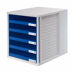 HAN 1401-14, 5 tiroir(s), Plastique, Bleu, Gris, 1 pièce(s), 330 mm, 320 mm
