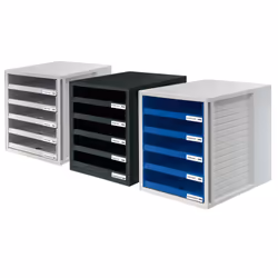 HAN 1401-14 module de classement de bureau Plastique Bleu, Gris