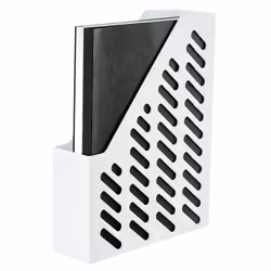 HAN 1601-12 porte-magazines Plastique Blanc
