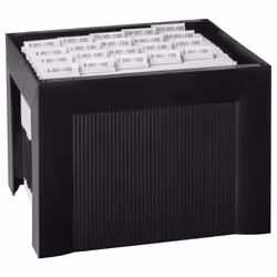 HAN KARAT Boîte à archives Plastique, Polystyrène Noir