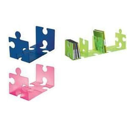 Serre-livres - HAN - PUZZLE - Set de 2 pièces - Vert translucide - Stable et démontable
