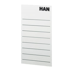 HAN 94100 étiquette auto-collante Rectangle Amovible Gris 8 pièce(s)
