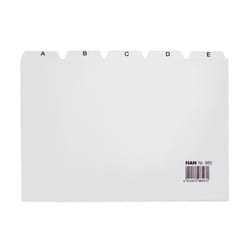 HAN Register A-Z Onglet avec index alphabétique Polypropylène (PP) Blanc