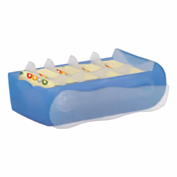 HAN 997-643 bac de rangement de bureau Plastique, Polypropylène (PP) Bleu, Translucide - Vue supplémentaire 5
