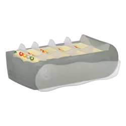 HAN 997-693 bac de rangement de bureau Polypropylène (PP) Gris, Translucide