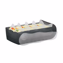 HAN 998-633 bac de rangement de bureau Plastique, Polypropylène (PP) Noir, Translucide